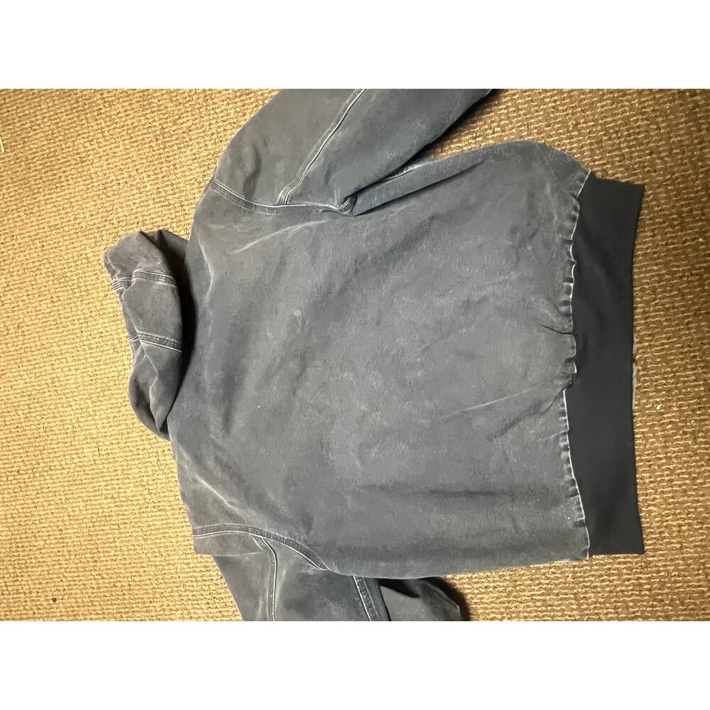 Vintage Faded Black Carhartt Hooded Jacket XL – Workwear – Made in Mexico